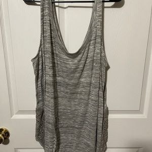 Torrid 4 grey tank with lace sides